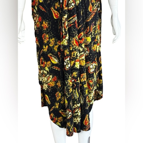 Free People Bohemian Garden Party Cotton Blend Knit Dress In Black Combo S L G#3 - Picture 10 of 16